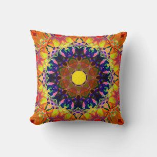 Digital Painting Beautiful Abstract Colourful Back Throw Pillow