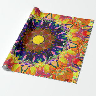 Digital Painting Beautiful Abstract Colourful Back Wrapping Paper