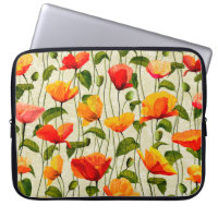 Digital paper poppies pattern