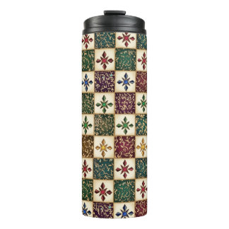 Digital Pattern - Monochrome Tribal Art Thermal Tumbler