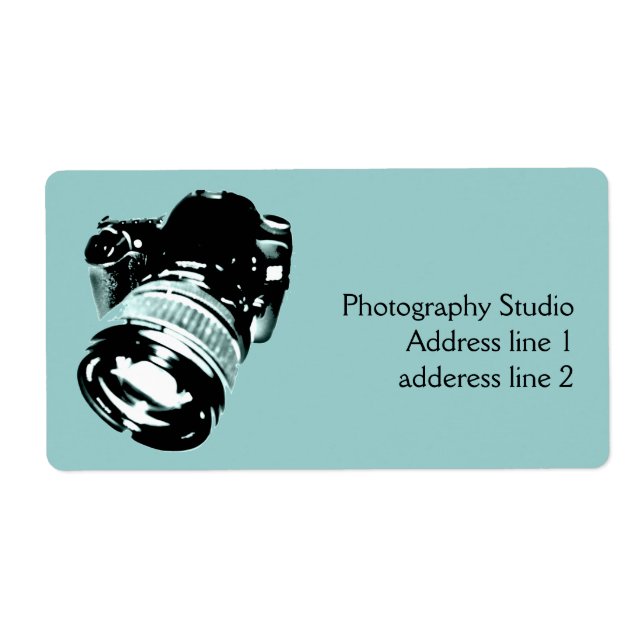 Digital photo camera address label (Front)
