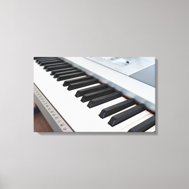 Digital piano keyboard canvas print (Front)