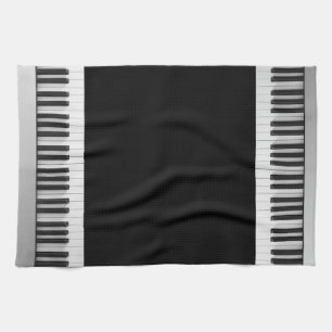 Digital piano keyboard kitchen towel