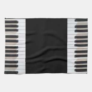 Digital piano keyboard kitchen towel