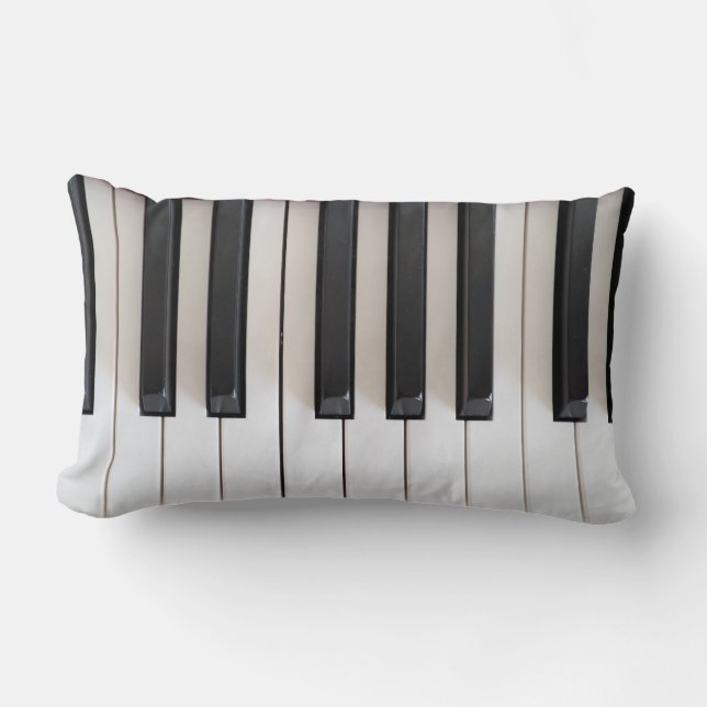 Digital piano keyboard lumbar pillow (Front)