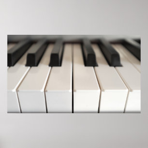Digital piano keyboard poster