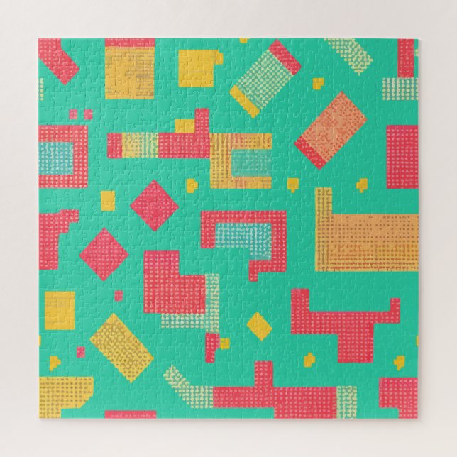Digital Pixel Artwork Jigsaw Puzzle (Vertical)