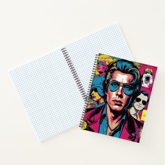 Digital Pop Art Style Notebook (Inside)