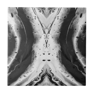 digital pouring black and white tile