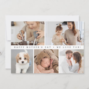Digital + print custom Photo Collage Mother's day Holiday Card