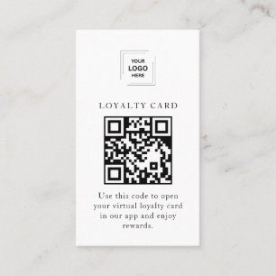 Digital QR Reward Customer Loyalty App Style Card