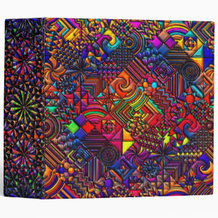 digital quilt modern retro binder