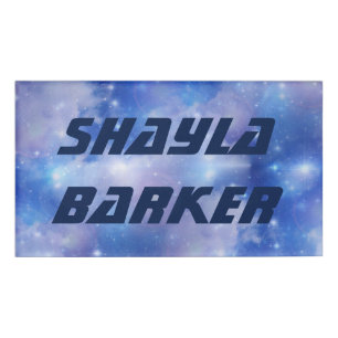 Digital Realism - BLUE UNIVERSE + your Name Tag