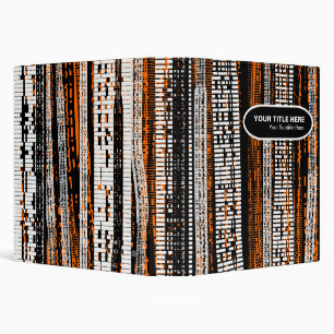 Digital Relic - Black, White and Orange (1.5in) Binder
