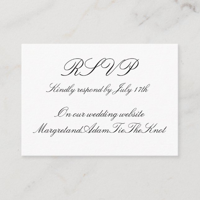 Digital RSVP Card (Front)