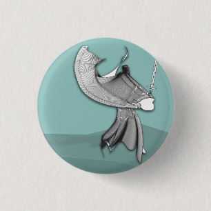 Digital Samurai 1 Inch Round Button