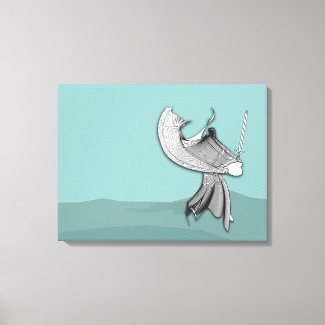 Digital Samurai Canvas Print (Front)
