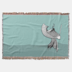 Digital Samurai Throw Blanket