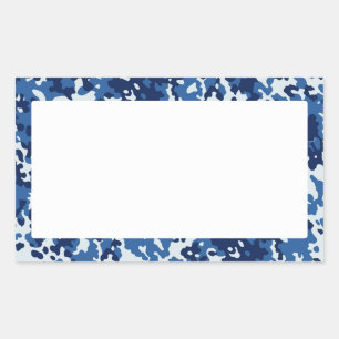 Digital Sky Blue Camouflage - with White Sticker