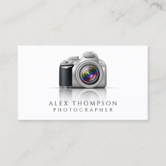 Digital SLR Camera Professional Photographer Business Card