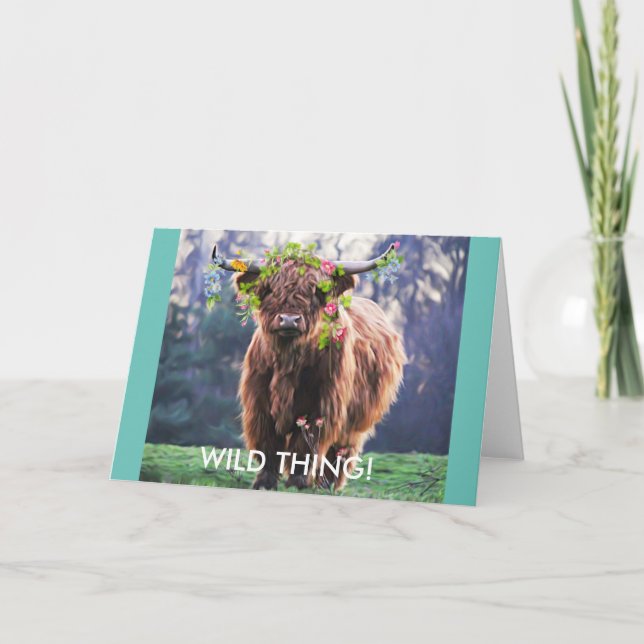 Digital smudge painting greeting card (Front)