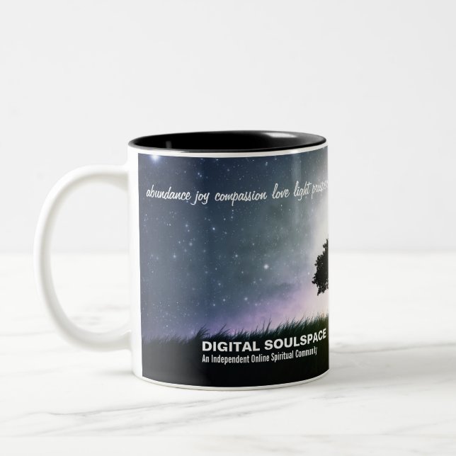 Digital Soulspace Power Words Mug (Left)