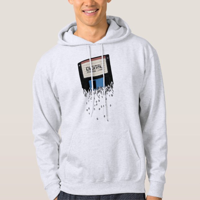 Digital Storage Retro Floppy Disc Hoodie (Front)