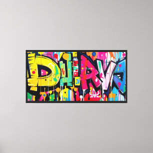 Digital Street Art - Canvas Print