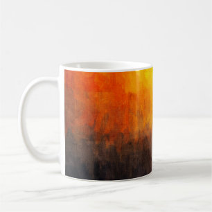 Digital structure of painting. Abstract art vintag Coffee Mug