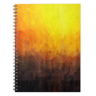 Digital structure of painting. Abstract art vintag Notebook
