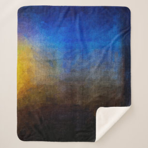 Digital structure of painting. Abstract art vintag Sherpa Blanket