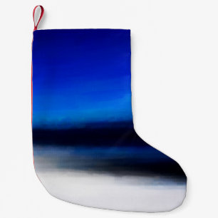 Digital structure of painting. Oil paint abstract Small Christmas Stocking