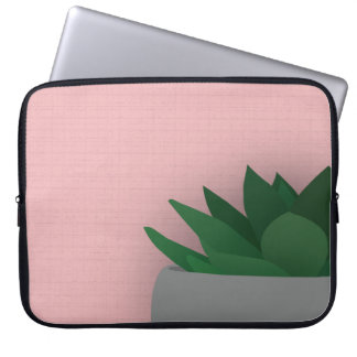 Digital succulent laptop sleeve