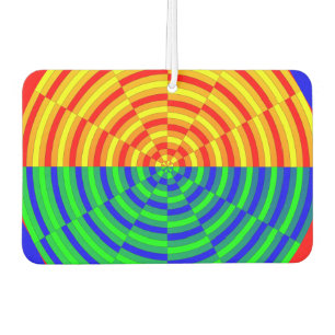 Digital Sunrise by Kenneth Yoncich Car Air Freshener