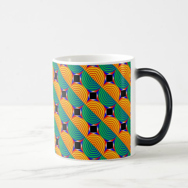 Digital Sunrise by Kenneth Yoncich Magic Mug (Right)