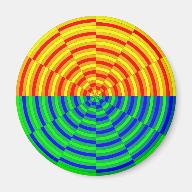 Digital Sunrise by Kenneth Yoncich Magnet (Front)
