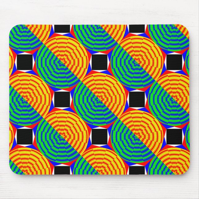 Digital Sunrise by Kenneth Yoncich Mouse Pad (Front)