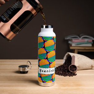 Digital Sunrise by Kenneth Yoncich Water Bottle