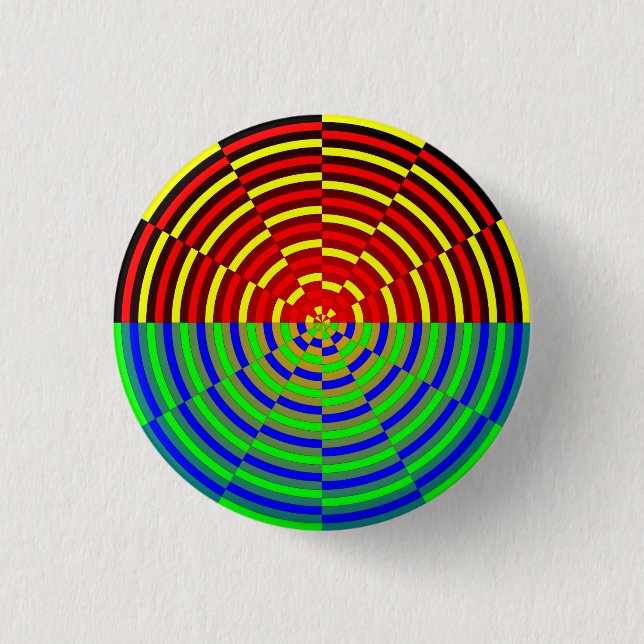 Digital Sunset by Kenneth Yoncich 1 Inch Round Button (Front)