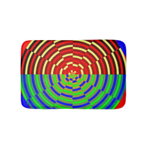 Digital Sunset by Kenneth Yoncich Bath Mat
