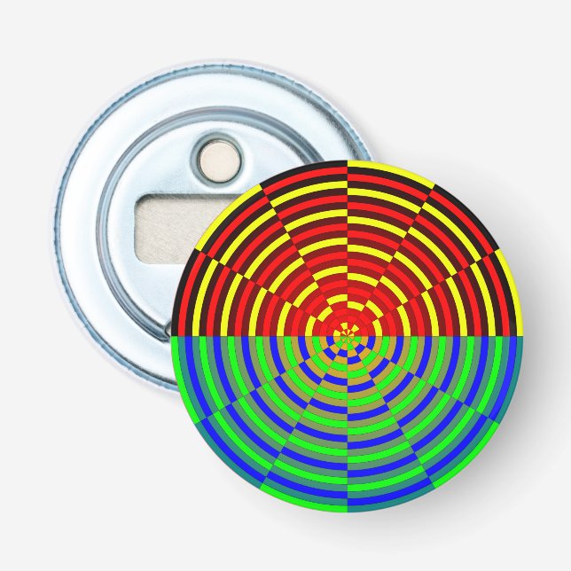 Digital Sunset by Kenneth Yoncich Bottle Opener (Front)