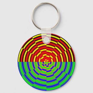 Digital Sunset by Kenneth Yoncich Keychain