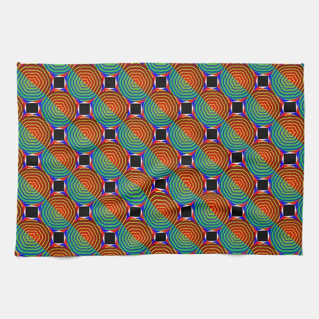 Digital Sunset by Kenneth Yoncich Kitchen Towel (Horizontal)