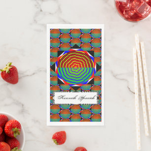 Digital Sunset by Kenneth Yoncich Napkin