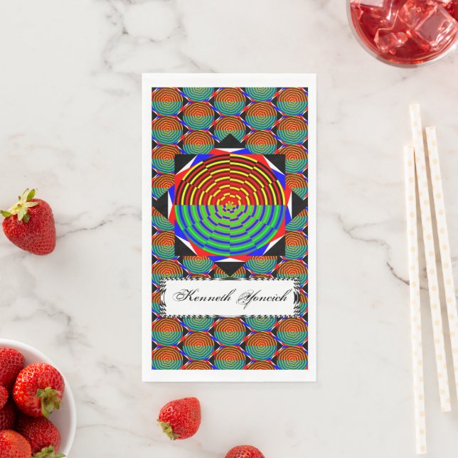 Digital Sunset by Kenneth Yoncich Napkin (Insitu)