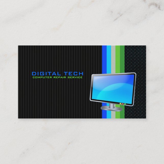 Digital Tech. CARTE DE VISITE TV (Devant)