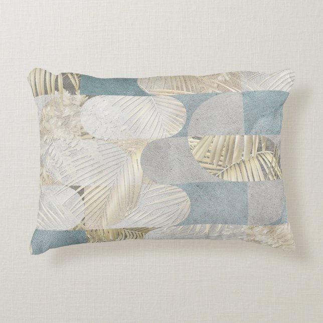 Digital tiles design. 3D render Colourful ceramic  Accent Pillow (Front)