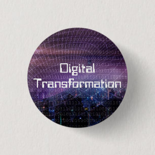Digital Transformation for Business 1 Inch Round Button