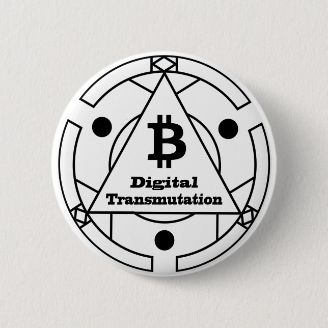 Digital Transmutation Alchemy 2 Inch Round Button (Front)