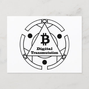 Digital Transmutation Alchemy Postcard
